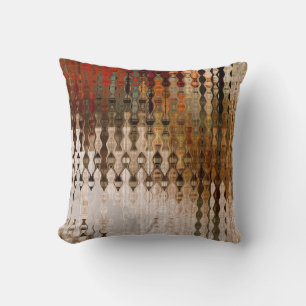 Coussin art abstrait coloré carrefour géométrique