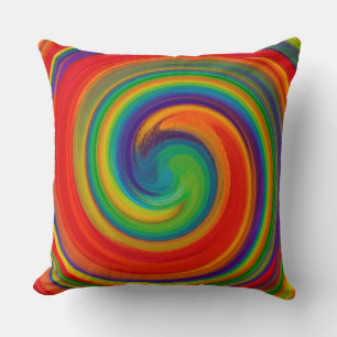 Coussin Art abstrait de tourbillon moderne #15