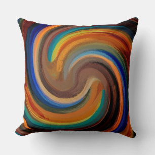 Coussin Art abstrait de tourbillon moderne #24