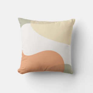 Coussin Art Abstrait Design Orange