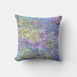 Coussin Art abstrait éclaboussures et projections de peint