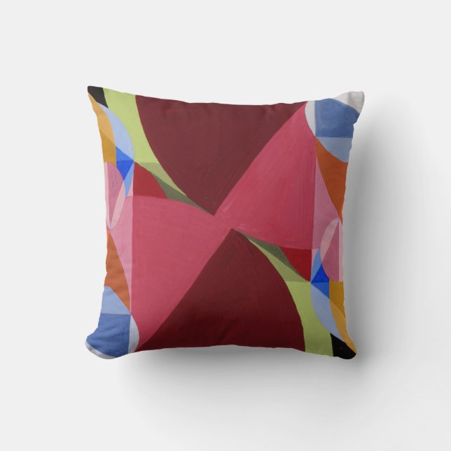 Coussin Art Abstrait en couleur, par Joseph Schillinger (Recto)