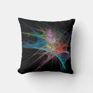 Coussin Art Abstrait Glace Arc-en-ciel