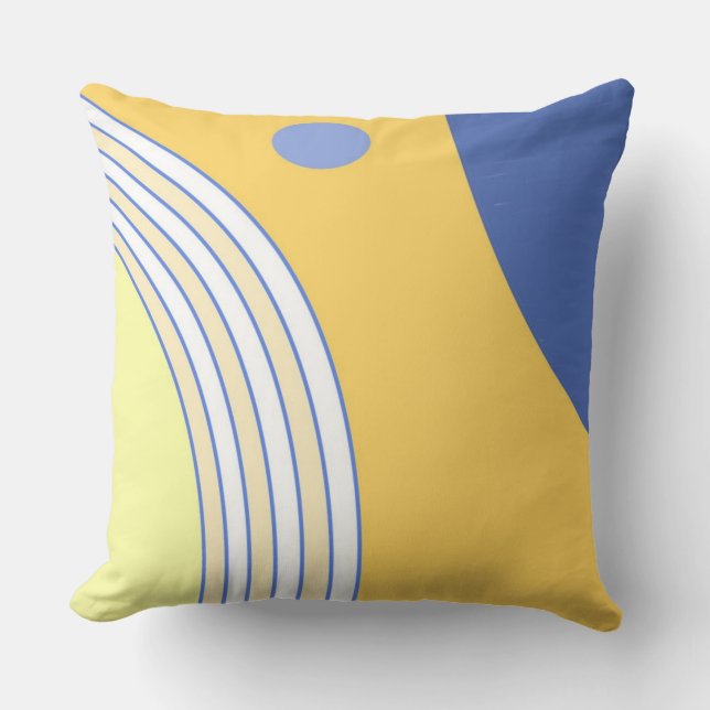 Coussin art abstrait moderne (Recto)
