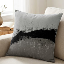 Art abstrait moderne noir et gris texturé