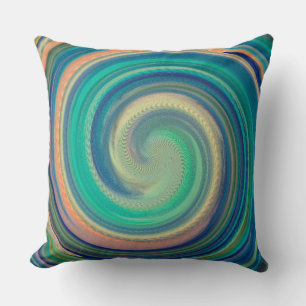 Coussin Art Abstrait Moderne Swirl #32