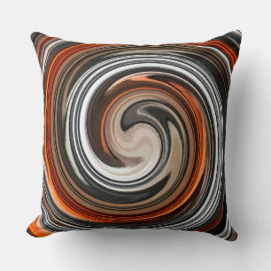 Coussin Art Abstrait moderne Swirl #5