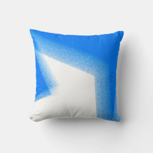 Coussin Art Abstrait Pastel White Lavender Sky Blue