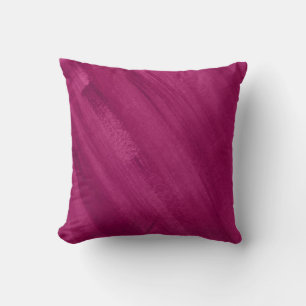 Coussin art Abstrait rouge foncé rose bordeaux lavé coussi