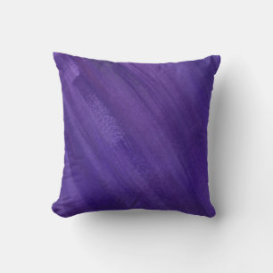 Coussin art Abstrait violet foncé ultraviolet brossé