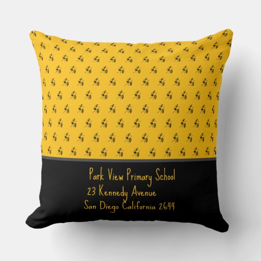 Coussin Art africain, Danse Festival, Orange (Recto)