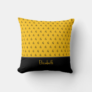 Coussin Art africain, Danse Festival, Orange