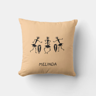 Coussin Art Africain, Danse Inspirante, Mignonne