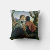 Coussin Art ancien, Amants au crépuscule, Sir Joseph Noel (Recto)