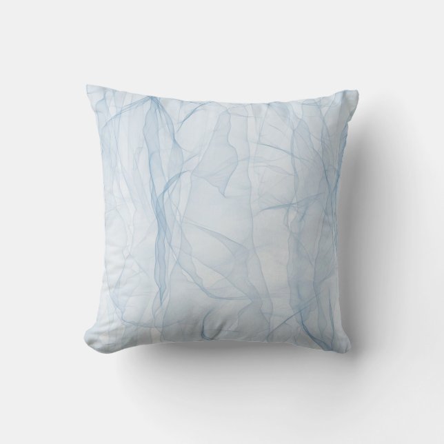 Coussin Art arrière - plan moderne bleu tissu (Recto)
