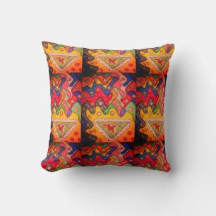 COUSSIN ART AUTOCHTONE ET HEUREUX MOT D'ANNIVERSAIRE MOTIF