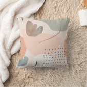 Coussin Art aux tons abstraits pêche et terreux (Couverture)