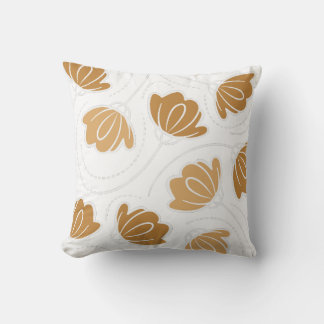 Coussin Art botanique minimaliste de feuille de sauge gras