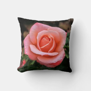 Coussin Art botanique romantique Rose Imprimer