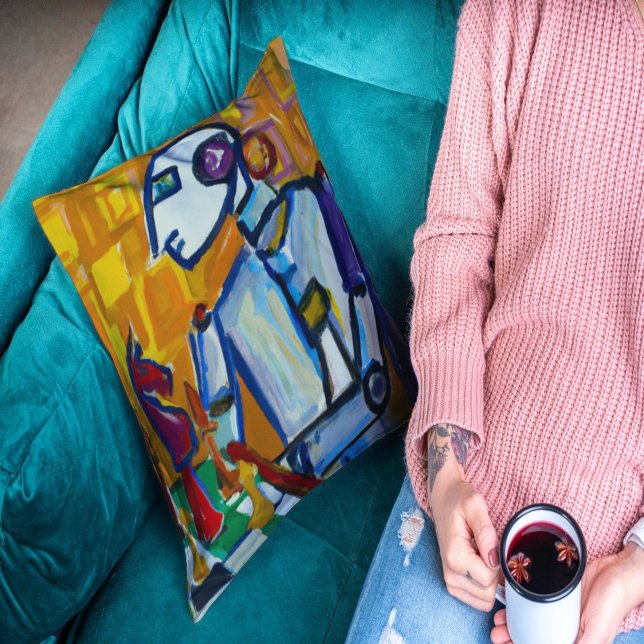 COUSSIN ART CLASSIQUE AVEC UN TWIST ROBOTIQUE (Créateur téléchargé)
