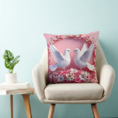 Coussin Art colombes de mariage (Chaise)