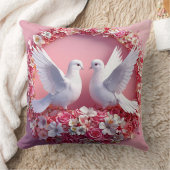 Coussin Art colombes de mariage (Couverture)