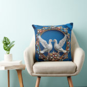 Coussin Art colombes de mariage (Chaise)
