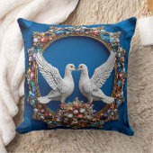 Coussin Art colombes de mariage (Couverture)