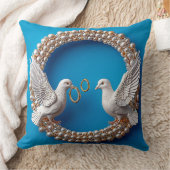 Coussin Art colombes de mariage (Couverture)
