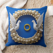 Coussin Art colombes de mariage (Couverture)