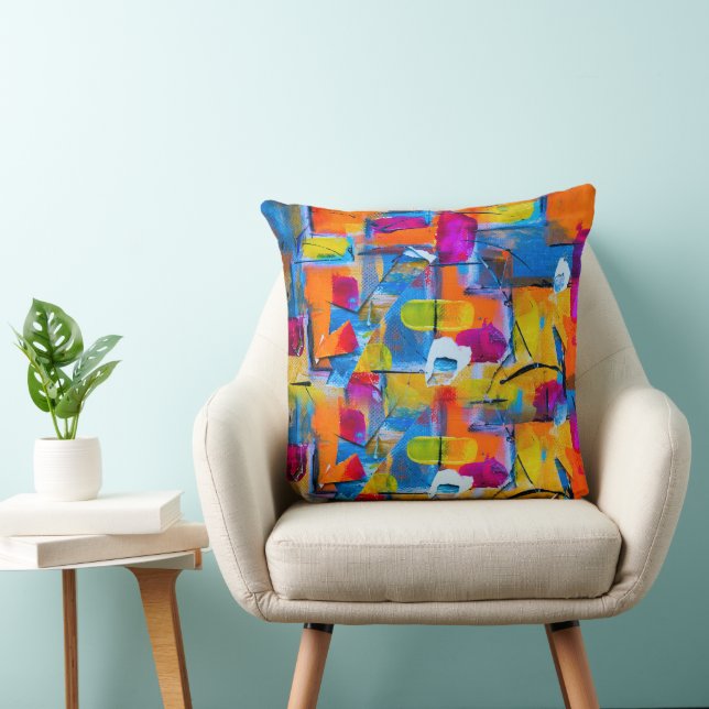 Coussin Art coloré (Chaise)
