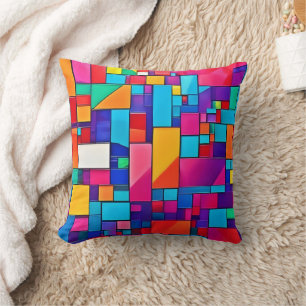Coussin Art couleur géométrique