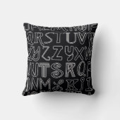 Coussin Art d'alphabet (Verso)
