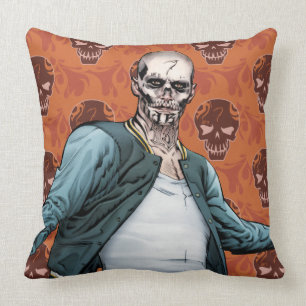 Coussin Art de bande dessinée d'EL Diablo du peloton de