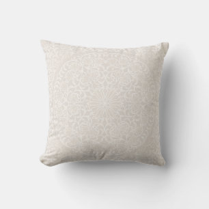 Coussin Art de conception géométrique des fleurs Mandala