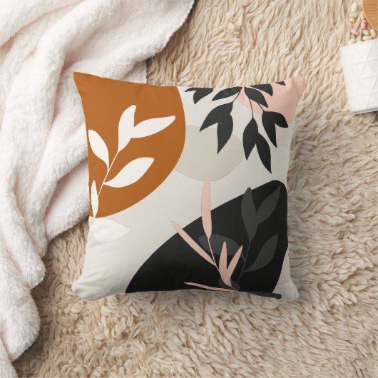 Coussin Art de feuilles abstraites (Couverture)