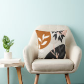 Coussin Art de feuilles abstraites (Chaise)