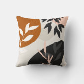 Coussin Art de feuilles abstraites (Verso)