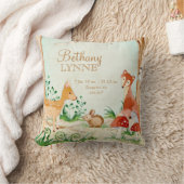 Coussin Art de hibou de lapin de Fox de cerfs communs (Couverture)