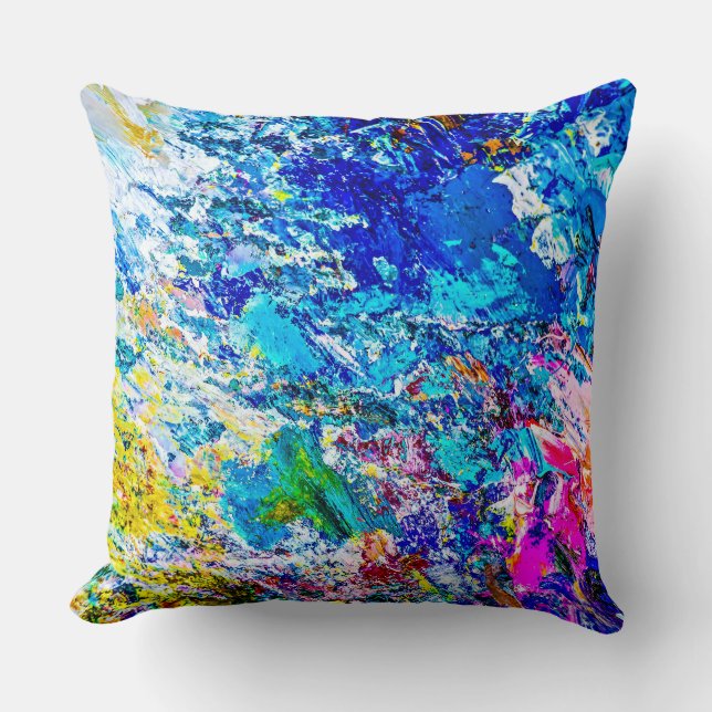 Coussin Art de la palette de couleurs (Recto)