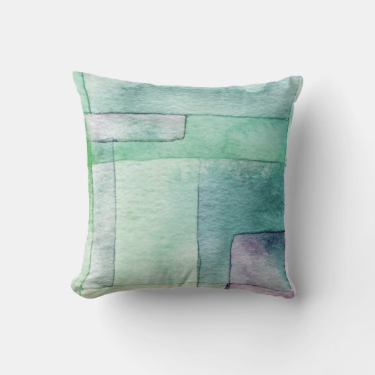 Coussin Art de l'aquarelle abstraite (Recto)