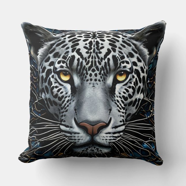 Coussin Art de léopard (Recto)