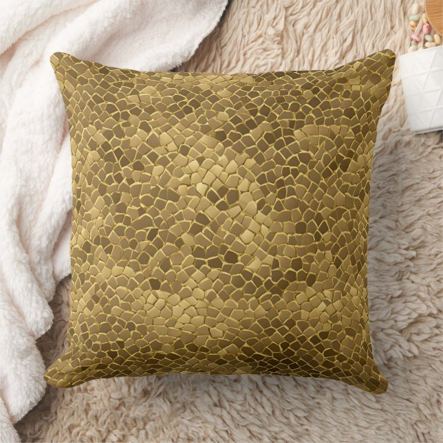 Coussin Art de l'IA Motif d'or (Couverture)