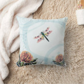 Coussin Art de libellule de fleur de Banksia (Couverture)