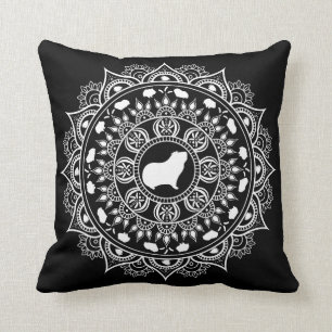 Coussin Art de mandala de cobaye