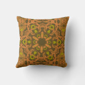 Coussin Art de mandala liquide apaisant Art géométrique (Verso)