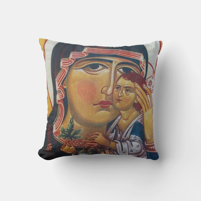Coussin Art de Marie Mère et Jésus (Recto)