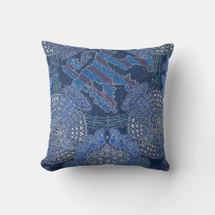 Coussin Art de mosaïque ornée bleue, Allemagne