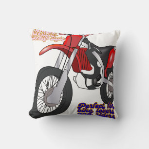 Coussin Art de moto de course sur terre