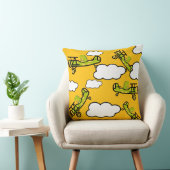 Coussin Art de nurserie de pilote de dinosaure animal (Chaise)